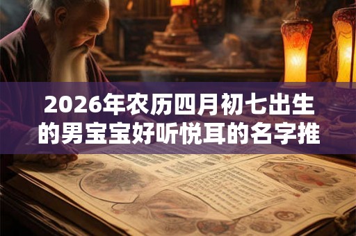 2026年农历四月初七出生的男宝宝好听悦耳的名字推荐