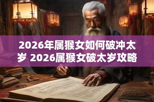 2026年属猴女如何破冲太岁 2026属猴女破太岁攻略 2026年属猴女如何破冲太岁 2026属猴女破太岁攻略