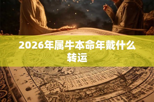 2026年属牛本命年戴什么转运 2026年属牛本命年戴什么转运