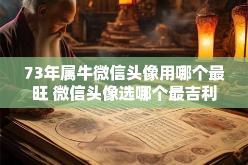 73年属牛微信头像用哪个最旺 微信头像选哪个最吉利