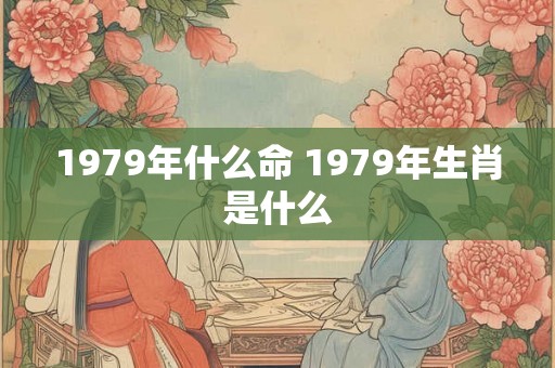 1979年什么命 1979年生肖是什么