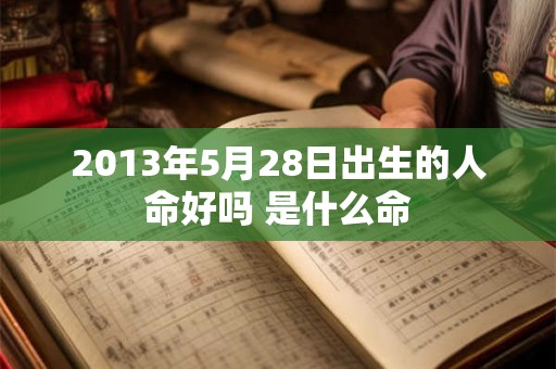 2013年5月28日出生的人命好吗 是什么命