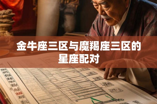金牛座三区与魔羯座三区的星座配对