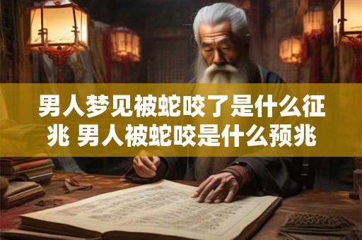 男人梦见被蛇咬了是什么征兆 男人被蛇咬是什么预兆 男人梦见被蛇咬了是什么征兆 男人被蛇咬是什么预兆