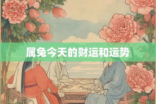 属兔今天的财运和运势