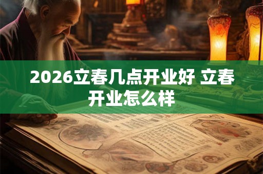 2026立春几点开业好 立春开业怎么样