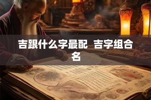 吉跟什么字最配  吉字组合名