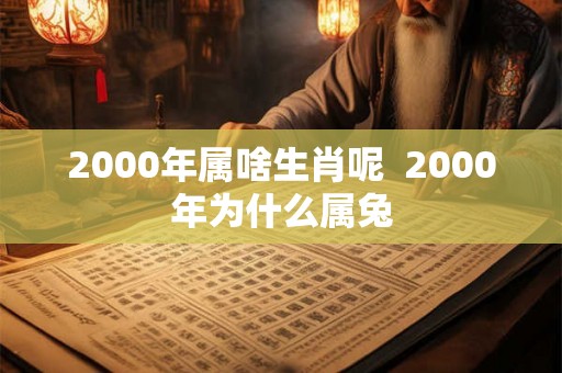 2000年属啥生肖呢  2000年为什么属兔