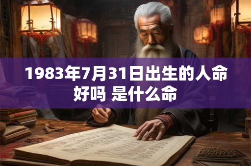 1983年7月31日出生的人命好吗 是什么命 1983年7月31日出生的人命好吗 是什么命
