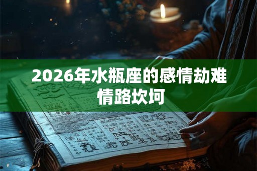 2026年水瓶座的感情劫难 情路坎坷