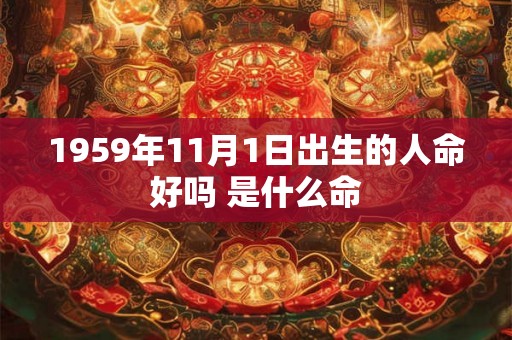 1959年11月1日出生的人命好吗 是什么命