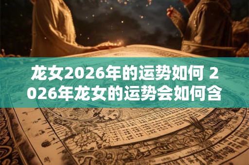 龙女2026年的运势如何 2026年龙女的运势会如何含义相同