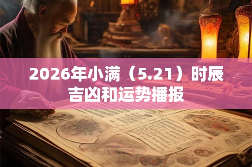 2026年小满（5.21）时辰吉凶和运势播报