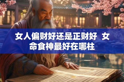 女人偏财好还是正财好  女命食神最好在哪柱