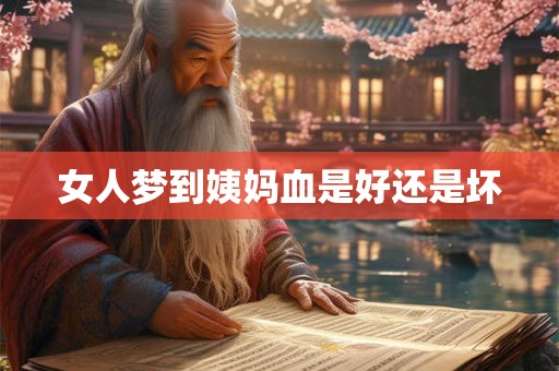 女人梦到姨妈血是好还是坏