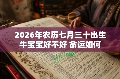 2026年农历七月三十出生牛宝宝好不好 命运如何