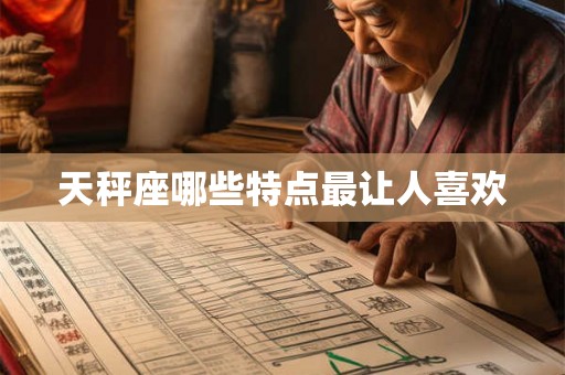 天秤座哪些特点最让人喜欢