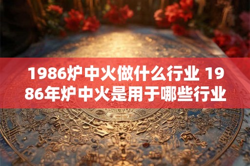 1986炉中火做什么行业 1986年炉中火是用于哪些行业的