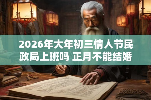 2026年大年初三情人节民政局上班吗 正月不能结婚吗