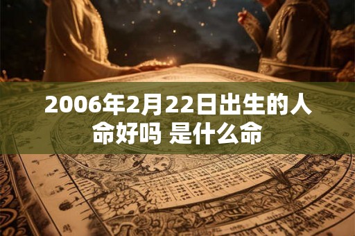 2006年2月22日出生的人命好吗 是什么命