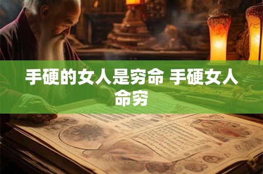 手硬的女人是穷命 手硬女人命穷