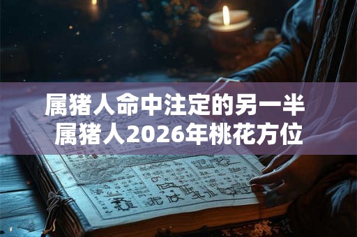 属猪人命中注定的另一半 属猪人2026年桃花方位