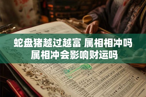 蛇盘猪越过越富 属相相冲吗 属相冲会影响财运吗