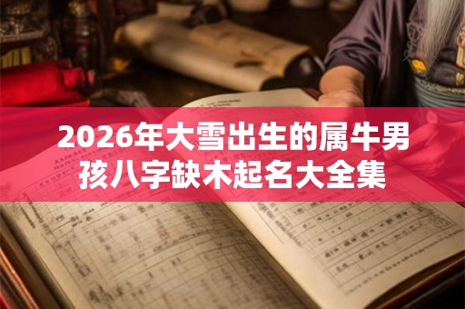 2026年大雪出生的属牛男孩八字缺木起名大全集