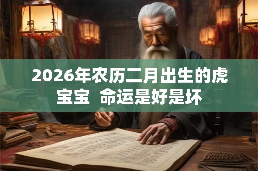 2026年农历二月出生的虎宝宝  命运是好是坏