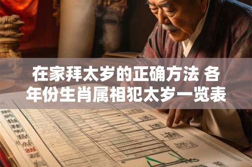 在家拜太岁的正确方法 各年份生肖属相犯太岁一览表