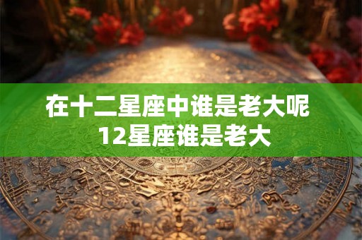 在十二星座中谁是老大呢  12星座谁是老大