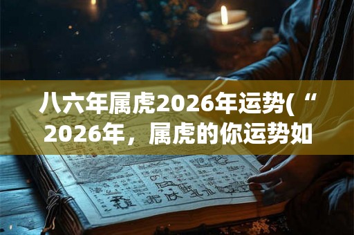 八六年属虎2026年运势(“2026年，属虎的你运势如何？”)