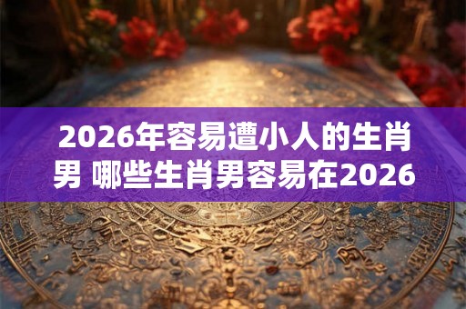 2026年容易遭小人的生肖男 哪些生肖男容易在2026年遭小人陷害
