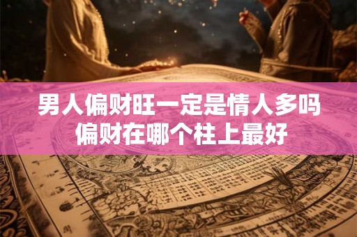 男人偏财旺一定是情人多吗 偏财在哪个柱上最好
