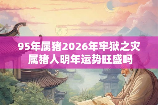 95年属猪2026年牢狱之灾 属猪人明年运势旺盛吗