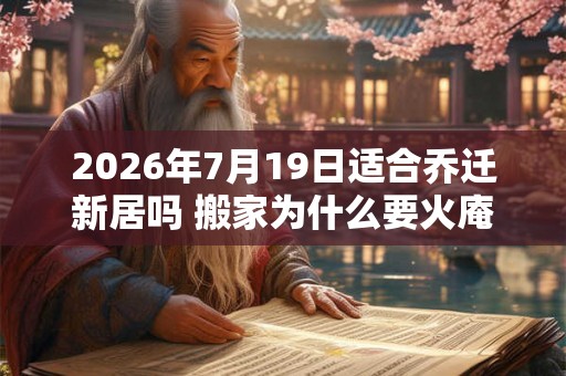 2026年7月19日适合乔迁新居吗 搬家为什么要火庵 2026年7月19日适合乔迁新居吗 搬家为什么要火庵