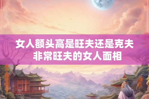 女人额头高是旺夫还是克夫  非常旺夫的女人面相