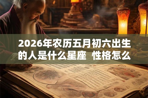 2026年农历五月初六出生的人是什么星座  性格怎么样