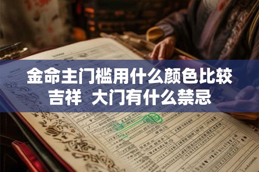 金命主门槛用什么颜色比较吉祥 大门有什么禁忌 金命主门槛用什么颜色比较吉祥 大门有什么禁忌