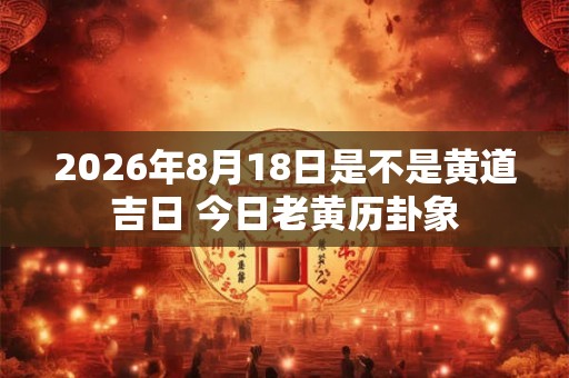 2026年8月18日是不是黄道吉日 今日老黄历卦象