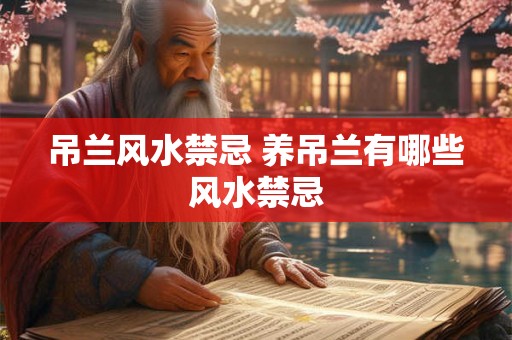吊兰风水禁忌 养吊兰有哪些风水禁忌 吊兰风水禁忌 养吊兰有哪些风水禁忌