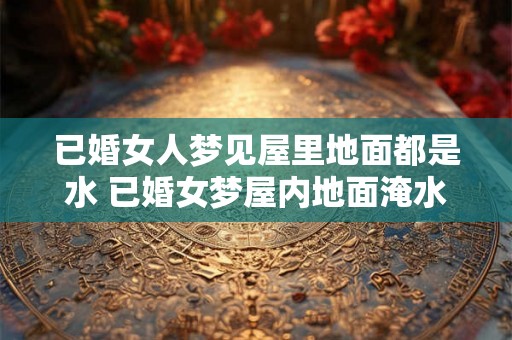 已婚女人梦见屋里地面都是水 已婚女梦屋内地面淹水