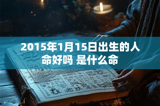 2015年1月15日出生的人命好吗 是什么命 2015年1月15日出生的人命好吗 是什么命