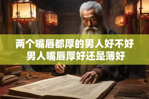 两个嘴唇都厚的男人好不好 男人嘴唇厚好还是薄好 两个嘴唇都厚的男人好不好 男人嘴唇厚好还是薄好