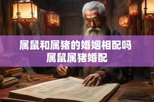 属鼠和属猪的婚姻相配吗 属鼠属猪婚配 属鼠和属猪的婚姻相配吗 属鼠属猪婚配