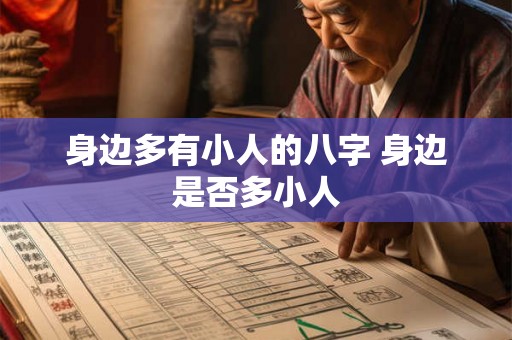 身边多有小人的八字 身边是否多小人