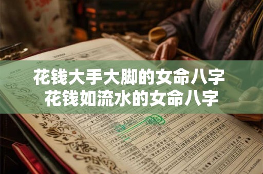 花钱大手大脚的女命八字 花钱如流水的女命八字