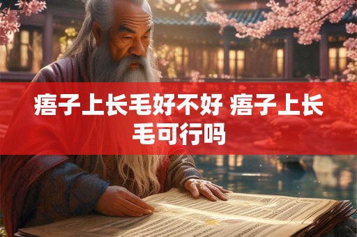 痦子上长毛好不好 痦子上长毛可行吗