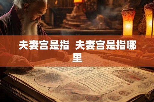 夫妻宫是指  夫妻宫是指哪里