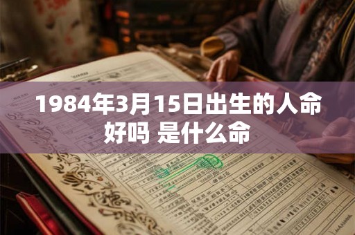 1984年3月15日出生的人命好吗 是什么命